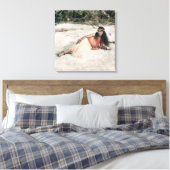 Hawaïaans Hula Meisje Circa 1909 Canvas Afdruk (Insitu (Slaapkamer))