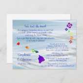 Hawaiaans Huwelijk Kaart (Voorkant / Achterkant)