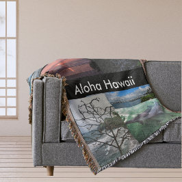 Hawaïaans landschap Collectie Throw Blanket Deken