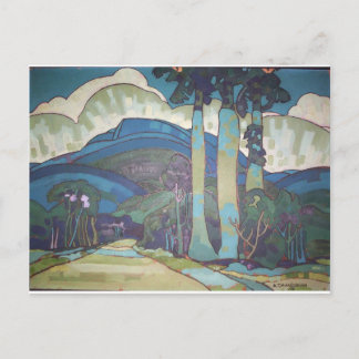 Hawaïaans landschap door Arman Manookian, 1928 Briefkaart