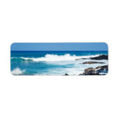 Hawaïaans Lavagesteente en Koraaloceaan - Hawaï Etiket (Voorkant)