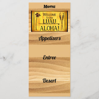 Hawaiaans Luau-feest of trouwmenu Menu