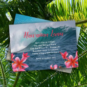 Hawaiaans Luau Feest Uitnodiging Brekende Golven
