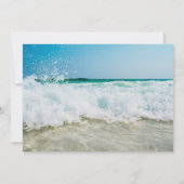 Hawaiaans Luau Feest Uitnodiging Brekende Golven (Achterkant)