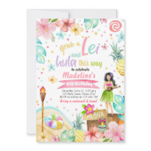 Hawaiaans Luau Verjaardagsfeest Tropisch Zwembadfe
