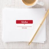 Hawaïaans Mijn naam is...Labels Etiket (Insitu)