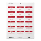 Hawaïaans Mijn naam is...Labels Etiket (Full Sheet)