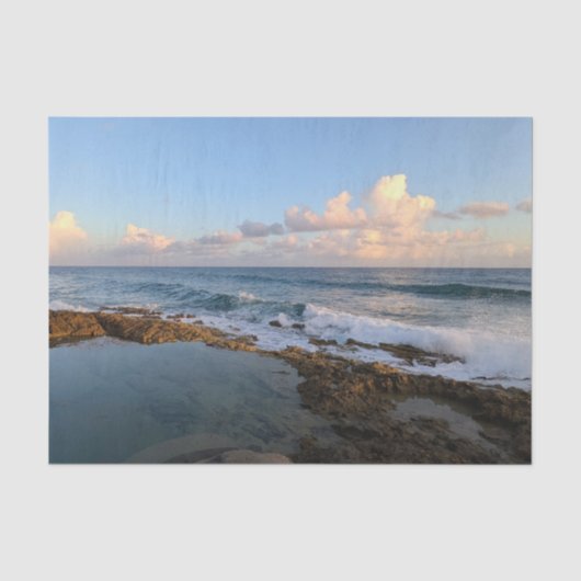 Hawaiaans natuurlijk landschap tissuepapier (Voorkant)