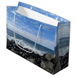 Hawaiaans Natuurlijk Landschapsfoto Tissuepapier Groot Cadeauzakje