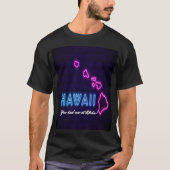 Hawaïaans neonontwerp t-shirt (Voorkant)