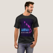Hawaïaans neonontwerp t-shirt (Voorkant volledig)