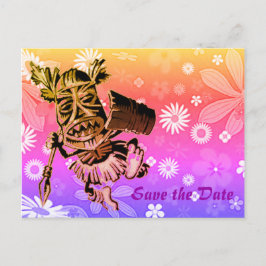 Hawaïaans ontwerp aankondigingskaart