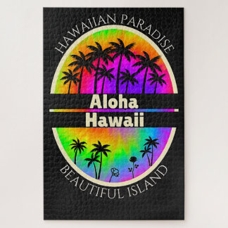 Hawaiaans Paradijs Aloha Palmboom Past overal Legpuzzel