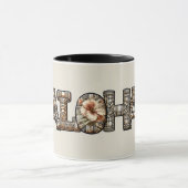 Hawaïaans Polynesisch Aloha Bamboe Look Mok (Midden)