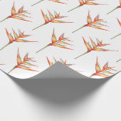 Hawaïaans Print heliconia bloem 2 Cadeaupapier (Hoek)