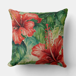 Hawaïaans print hibiscus patroon kussen