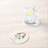 Hawaïaans/Regenboog/Palms Santa Kartonnen Onderzetters (Insitu)