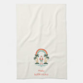 Hawaïaans/Regenboog/Palms Santa Theedoek (Verticaal)