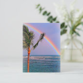 Hawaïaans regenboogbriefkaart briefkaart (Staand voorkant)