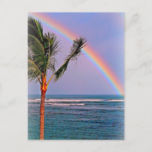 Hawaïaans regenboogbriefkaart briefkaart