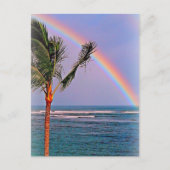 Hawaïaans regenboogbriefkaart briefkaart (Voorkant)
