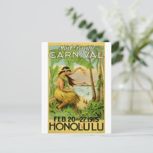  Hawaïaans reizen Briefkaart (Staand voorkant)