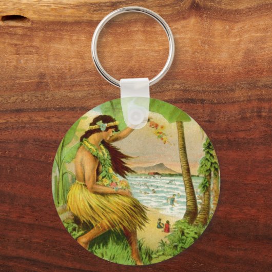  Hawaïaans reizen Sleutelhanger (Achterkant)