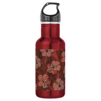 Hawaïaans rood patroon Liberty fles