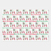 Hawaïaans Santa Mele Kalikimaka inpakpapier (Voorkant 3)