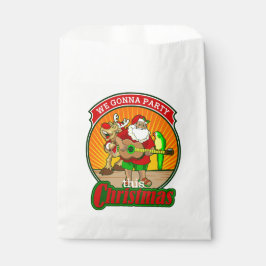 Hawaïaans Santa rendier kerstfeest Bedankzakje