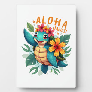 Hawaïaans shirt Aloha Hawaï Zeeschildpad Meisje Vr Fotoplaat