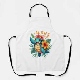 Hawaïaans shirt Aloha Hawaï Zeeschildpad Meisje Vr Schort