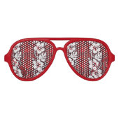 Hawaïaans Shirt Tropische bloemen met patroon Aviator Zonnebril (Voorkant)