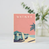  Hawaïaans Surf Van Travel Briefkaart (Staand voorkant)