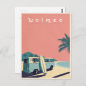  Hawaïaans Surf Van Travel Briefkaart (Voorkant / Achterkant)