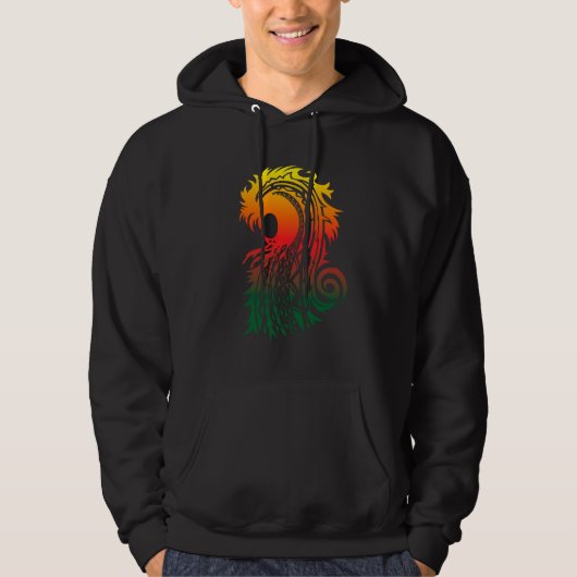 Hawaïaans Tattoo Hoodie (Voorkant)
