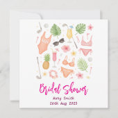 Hawaiaans thema Bruidsdouche Afscheidscadeau  Save The Date (Voorkant)