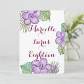 Hawaïaans thema kaart (Staand voorkant)