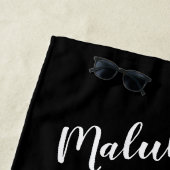 Hawaiaans thema Vrede Liefde Bloemig Vredesteken Strandlaken (In situ)