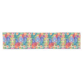 Hawaiaans Tiki-masker Korte Tafelloper (Horizontaal)