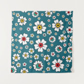 Hawaïaans tropisch bloembehang: abstract ontwerp wandkleed (Voorkant)