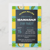 Hawaiaans Tropisch Luau Feest Kaart (Voorkant)