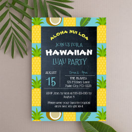 Hawaiaans Tropisch Luau Feest Kaart