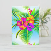 Hawaïaans Tropisch Naadloos Patroon Kaart (Staand voorkant)