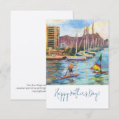 Hawaïaans Uitzicht van Magic Island kaart (Voorkant / Achterkant)