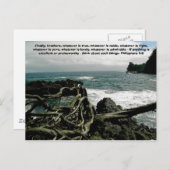 Hawaïaans zeegezicht briefkaart (Voorkant / Achterkant)