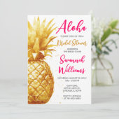 Hawaiaanse Aloha Bruidsfeest Kaart (Staand voorkant)
