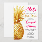 Hawaiaanse Aloha Bruidsfeest Kaart (Voorkant / Achterkant)