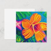 Hawaïaanse aloha kunst kaart blanco terug (Voorkant / Achterkant)