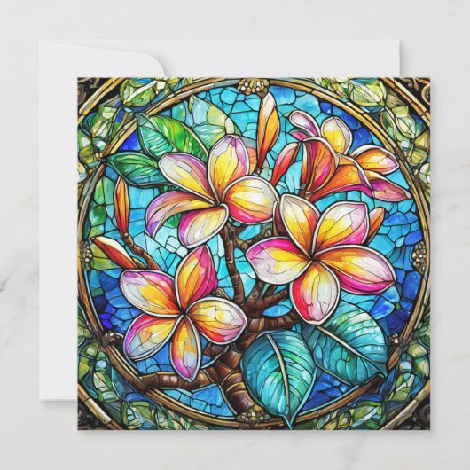 Hawaïaanse aloha kunst kaart blanco terug (Voorkant)